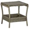 Garden Table Brown 45x45x46.5 cm Poly Rattan Colour brown Quantity in Package 1 