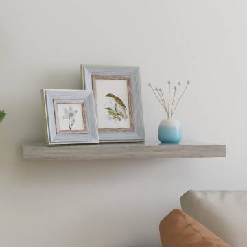 Concrete Grey Floating Wall Shelf - 60x23.5 cm | HipoMarket