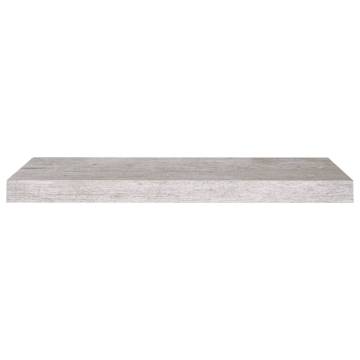 Concrete Grey Floating Wall Shelf - 60x23.5 cm | HipoMarket