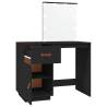 LED Black Dressing Table - Solid Pine 95x50x133.5 cm