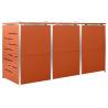 Sturdy Triple Wheelie Bin Shed - 207x77.5x112.5 cm