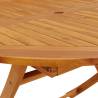 Folding Garden Table 110 cm - Solid Acacia Wood