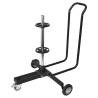 Carpoint Mobile Wheel Stand with Cover - Aluminium Black