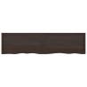 Durable Dark Brown Bathroom Countertop - Solid Oak Wood