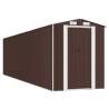 Garden Shed Dark Brown - Galvanised Steel Storage Solution