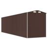 Garden Shed Dark Brown - Galvanised Steel Storage Solution