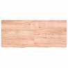 Light Brown Solid Wood Bathroom Countertop - 140x60cm