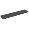 Dark Brown Solid Wood Bathroom Countertop | 180x40 cm