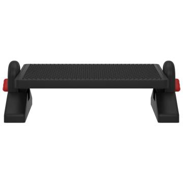 Footrest Black 50x30.5x17 cm - Ergonomic Design for Comfort