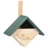 Elegant Firwood Bird Houses - Set of 4 for Your Garden