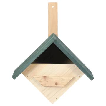 Elegant Firwood Bird Houses - Set of 4 for Your Garden