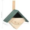 Elegant Firwood Bird Houses - Set of 4 for Your Garden