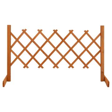 Garden Trellis Fence Orange - Solid Firwood 120x60 cm