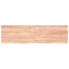 Wall Shelf Light Brown - Solid Oak Wood (180x50cm) | Hipomarket