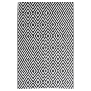 Trendy Outdoor Rug Black 140x200 cm - Stylish & Durable