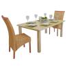 Dining Chairs 2 pcs Brown Natural Rattan Quantity in Package 2 