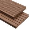 WPC Solid Decking Boards with Accessories 20m² 2.2m Light Brown Colour light brown Size 20 m² Number of 1 