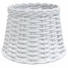 Stylish White Ceiling Lamp Shade Ø25x17 cm Wicker - HipoMarket