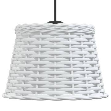 Stylish White Ceiling Lamp Shade Ø25x17 cm Wicker - HipoMarket