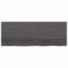 Dark Brown Wooden Bathroom Countertop - 160x60 cm