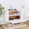 Stylish Wall-mounted Shoe Cabinet in White - 70x35x38 cm