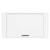 Stylish Wall-mounted Shoe Cabinet in White - 70x35x38 cm