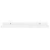 Stylish High Gloss White Wall Shelves - Set of 4