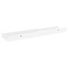 Stylish High Gloss White Wall Shelves - Set of 4