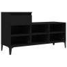 Shoe Cabinet Black 102x36x60 cm - Stylish & Durable Storage