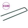 Nails for Artificial Grass 100 pcs U-shape Iron Quantity in Package 100 