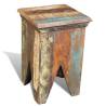 Stool Solid Reclaimed Wood - Unique Vintage Design