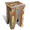 Stool Solid Reclaimed Wood - Unique Vintage Design