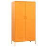 Stylish Mustard Yellow Wardrobe - 90x50x180 cm Steel