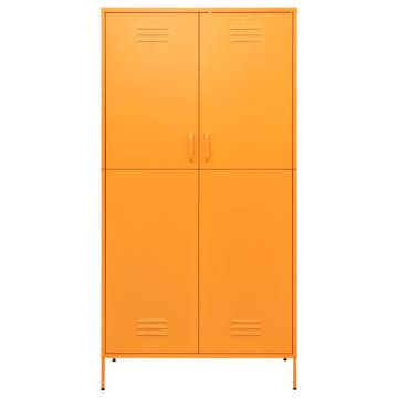 Stylish Mustard Yellow Wardrobe - 90x50x180 cm Steel