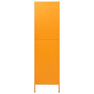 Stylish Mustard Yellow Wardrobe - 90x50x180 cm Steel