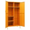 Stylish Mustard Yellow Wardrobe - 90x50x180 cm Steel