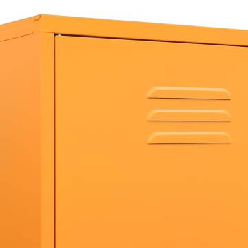 Stylish Mustard Yellow Wardrobe - 90x50x180 cm Steel