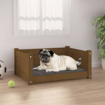 Dog Bed Honey Brown - Solid Pine Wood | Hipomarket