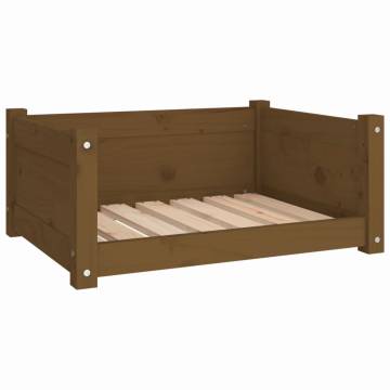 Dog Bed Honey Brown - Solid Pine Wood | Hipomarket