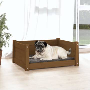 Dog Bed Honey Brown - Solid Pine Wood | Hipomarket