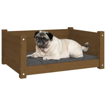 Dog Bed Honey Brown - Solid Pine Wood | Hipomarket