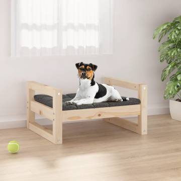 Comfortable Dog Bed in Solid Pine Wood - 55.5x45.5 cm