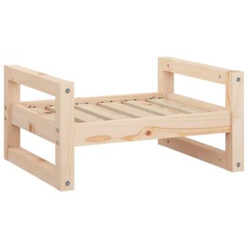 Comfortable Dog Bed in Solid Pine Wood - 55.5x45.5 cm