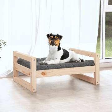 Comfortable Dog Bed in Solid Pine Wood - 55.5x45.5 cm