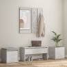 Hallway Furniture Set Concrete Grey Engineered Wood Colour concrete grey Quantity in Package 1 Amount 