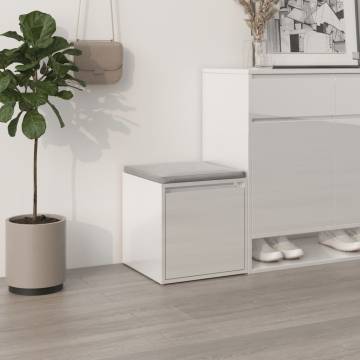 Box Drawer High Gloss White 40.5x40x40 cm - Stylish Storage