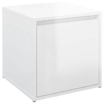 Box Drawer High Gloss White 40.5x40x40 cm - Stylish Storage