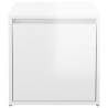 Box Drawer High Gloss White 40.5x40x40 cm - Stylish Storage