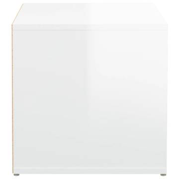 Box Drawer High Gloss White 40.5x40x40 cm - Stylish Storage