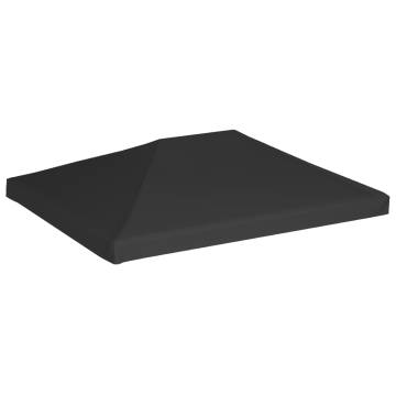 Gazebo Top Cover 270 g/m² 4x3 m Black - Durable & Water Resistant